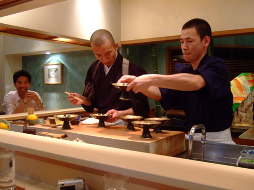 Hiro-san and Ken-san Prepare the Toro Senmai Maki