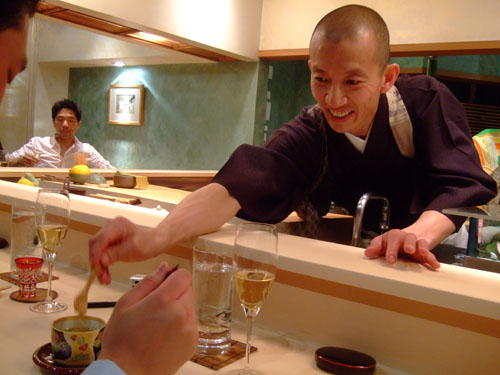 Hiro-san Mixes Aaron's Chawanmushi