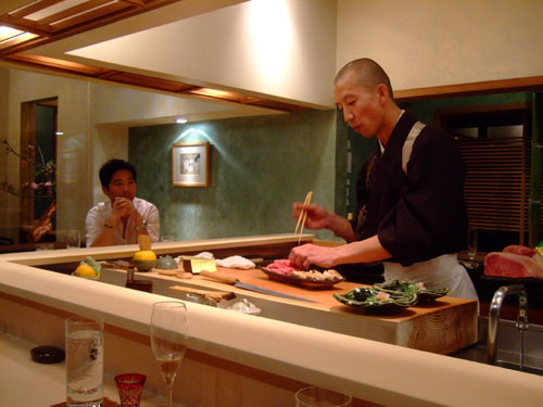 Hiro-san Plates the Shabu Shabu