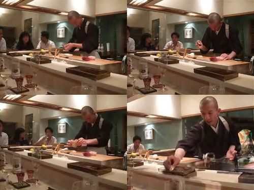 Hiro-san Makes a Pair of Tai Nigiri