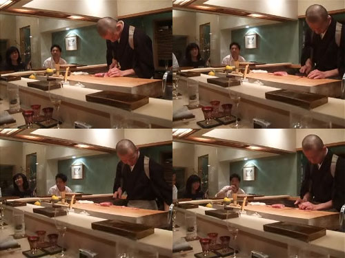 Hiro-san Cuts and Tenderizes Saga Beef...