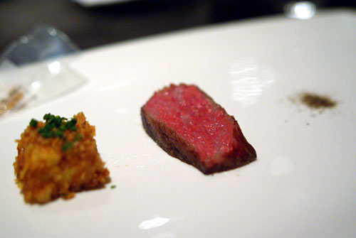 WAGYU BEEF | powdered A-1, potato, chips