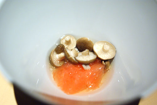 Pickled Honshimeji | Salmon Roe, Grapefruit