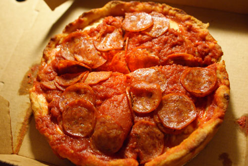 Small Deep Dish with Sausage and Pepperoni